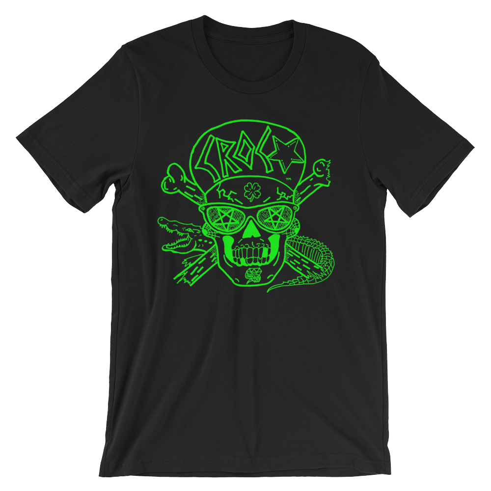 CrocSkull Black with Green