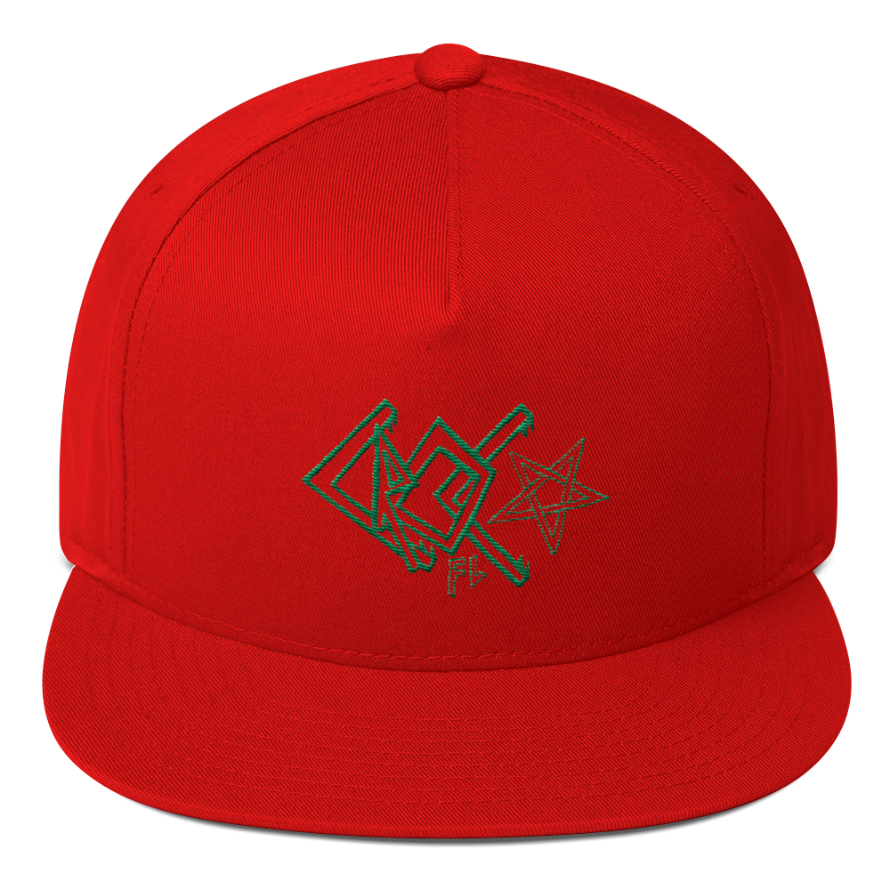CrocFont Flat Bill Cap