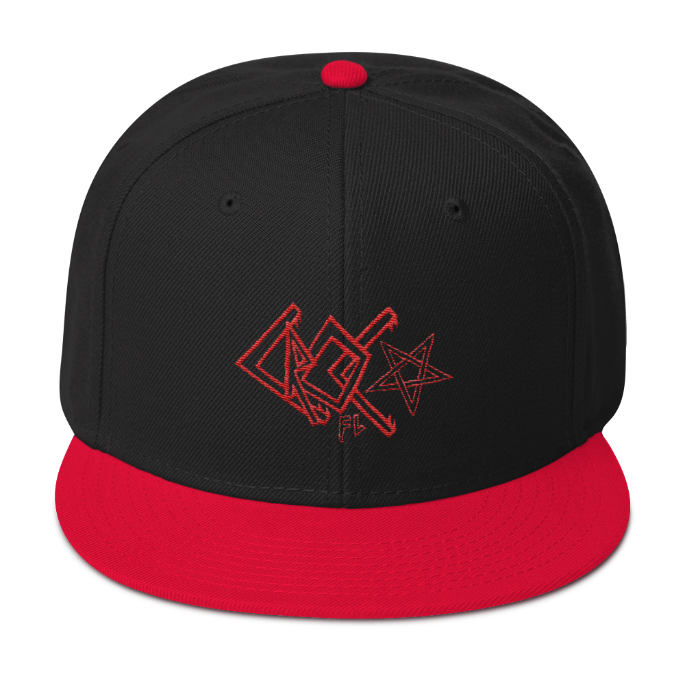 CrocFont Embroidered Snapback Hat