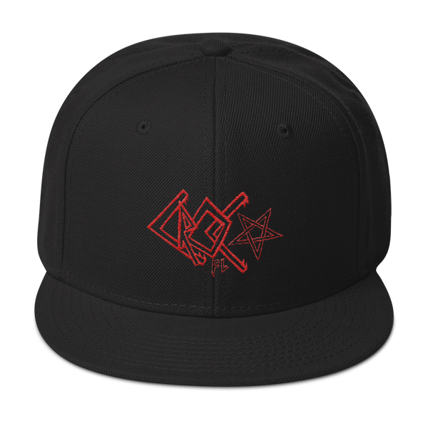 CrocFont Embroidered Snapback Hat