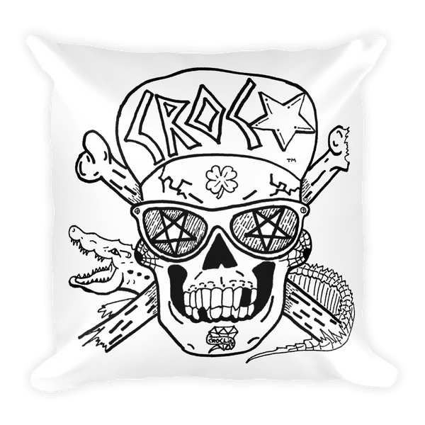 CrocSkull Pillow